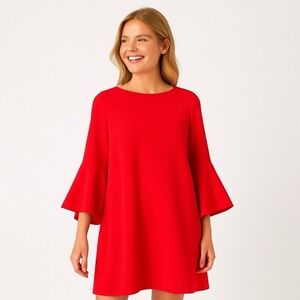 Zara Sz Medium Dress Mini 3/4 Sleeve Work Office Date Night Wedding Quiet Luxury